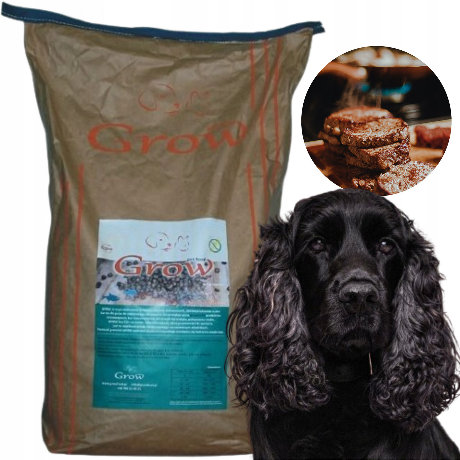 Grow Kachna S Rybou Dospělý L Hubertus Suché Krmivo pro psa Adult Dog 7 kg