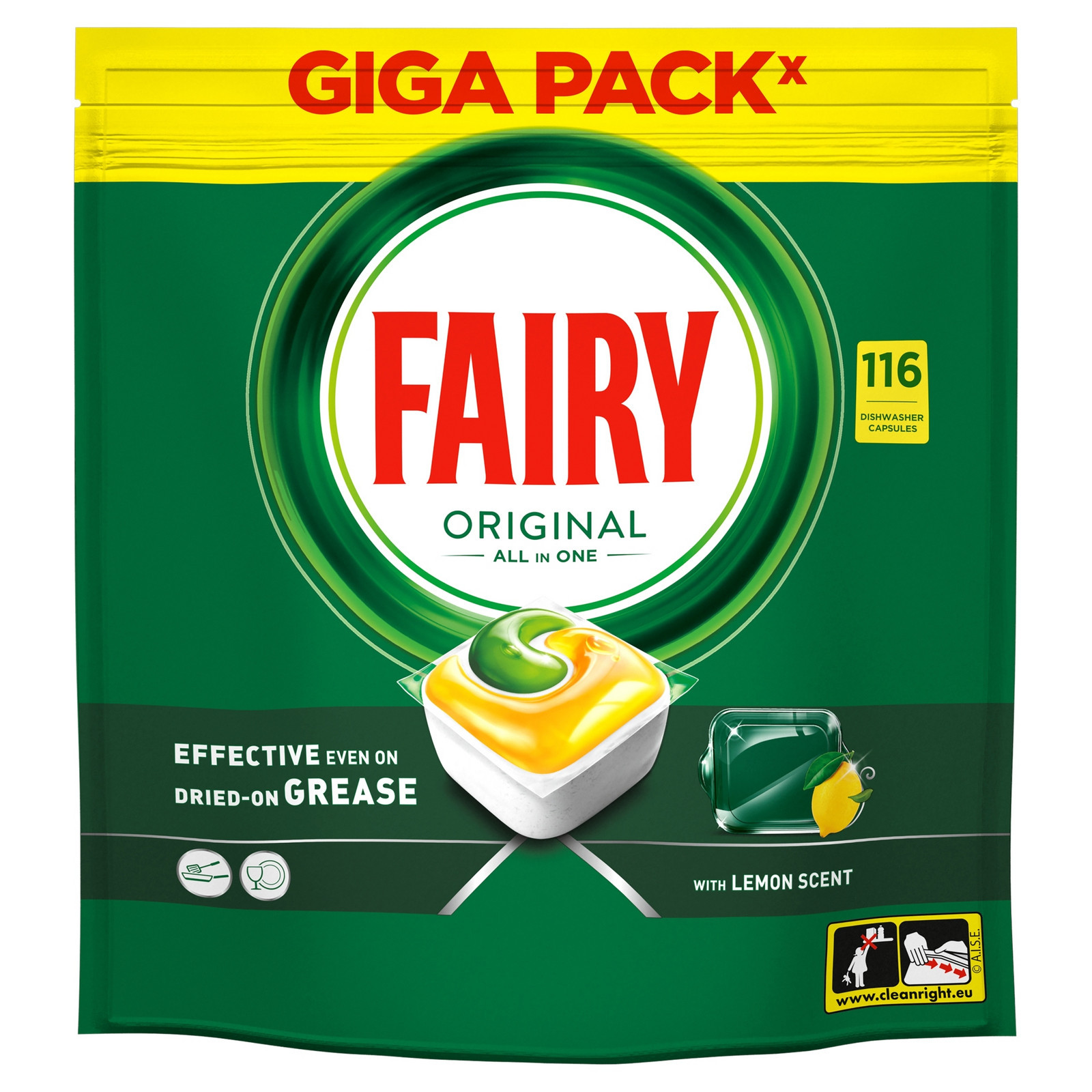 Kapsle Fairy A'100 All In One Lemon