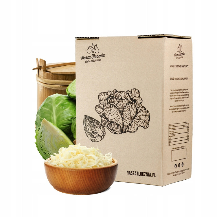 Nasza tłocznia Šťáva z kysaného zelí 3l