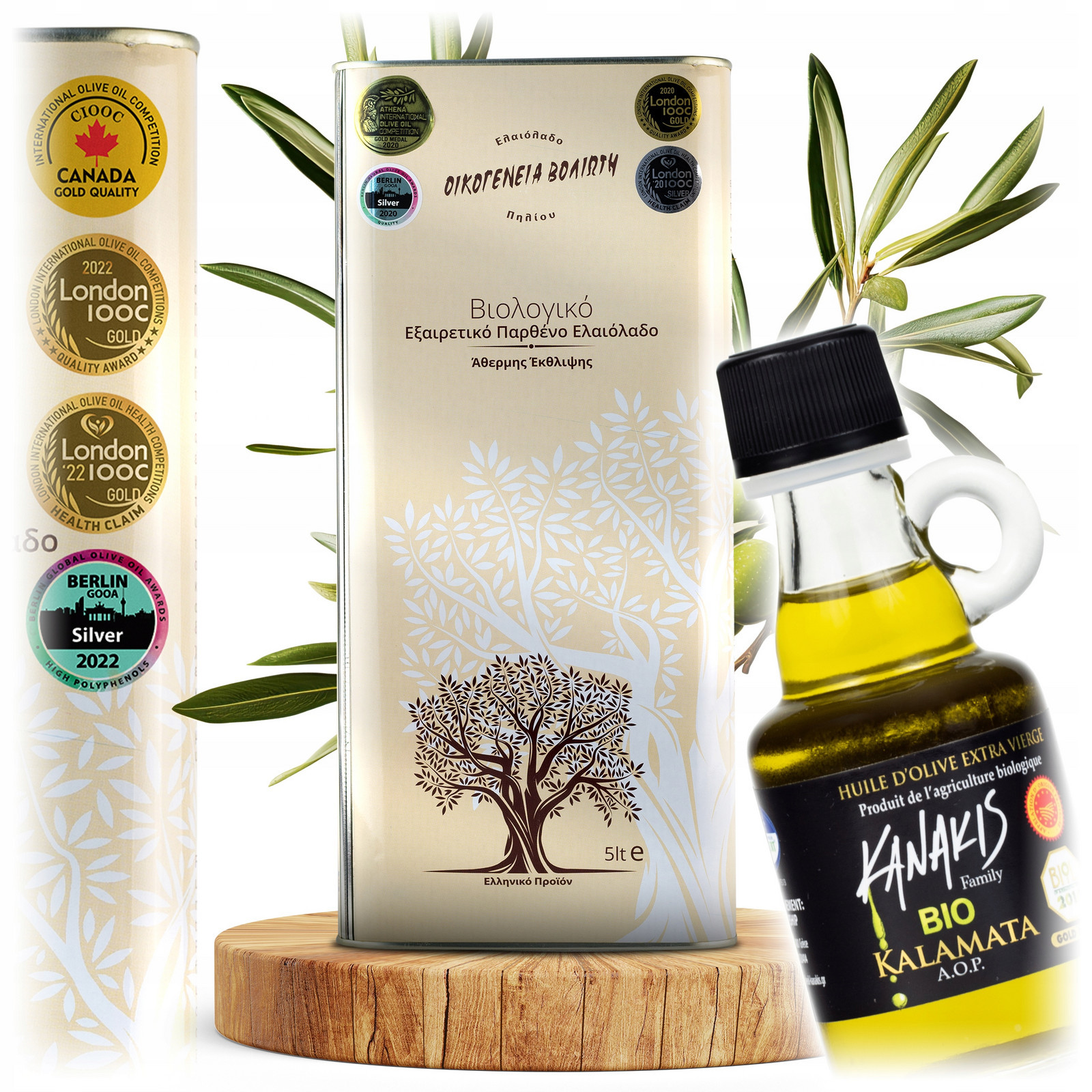 Organický Řecký extra panenský olivový olej 5 l – Čerstvá Sbírka 2024/2025