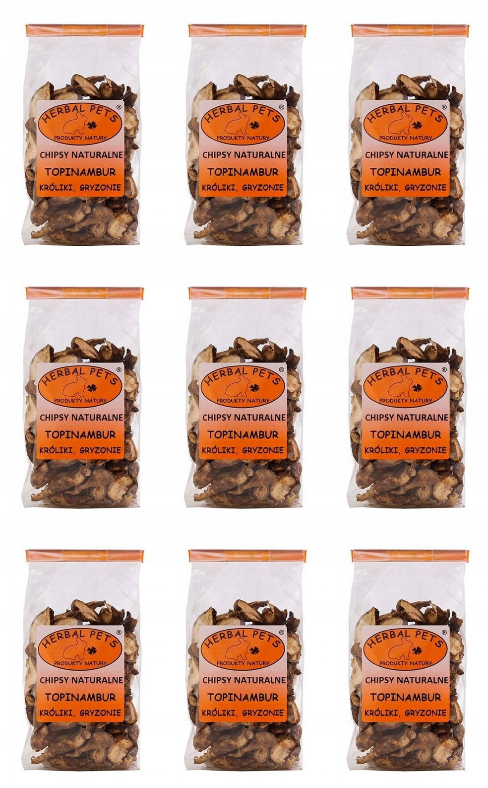 Chipsy přírodní Herbal Pets Topinambur 9x75 g