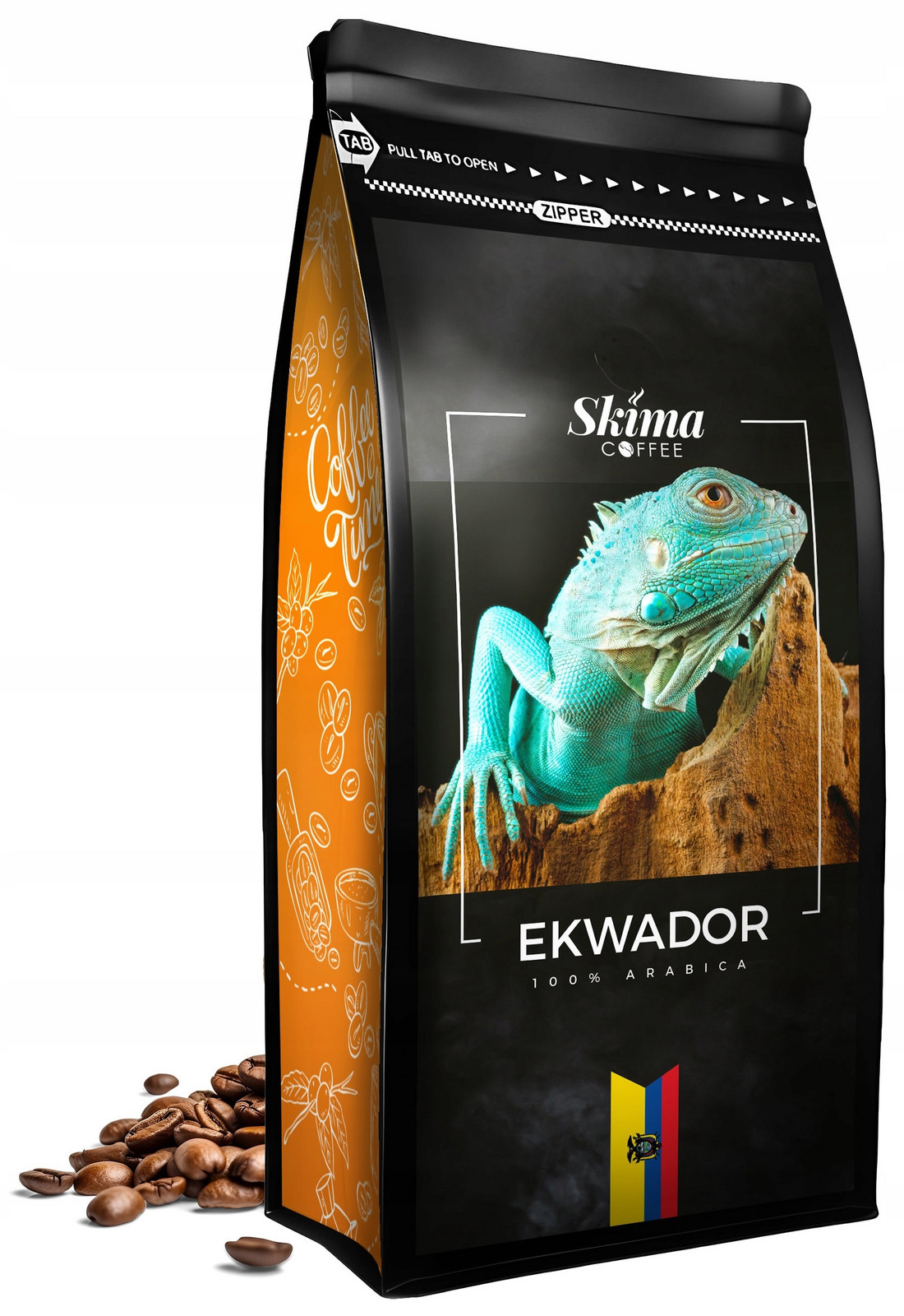 Káva zrnková 1 kg Ekvádor 100% Arabica Čerstvě pražená do kávovaru Dárek
