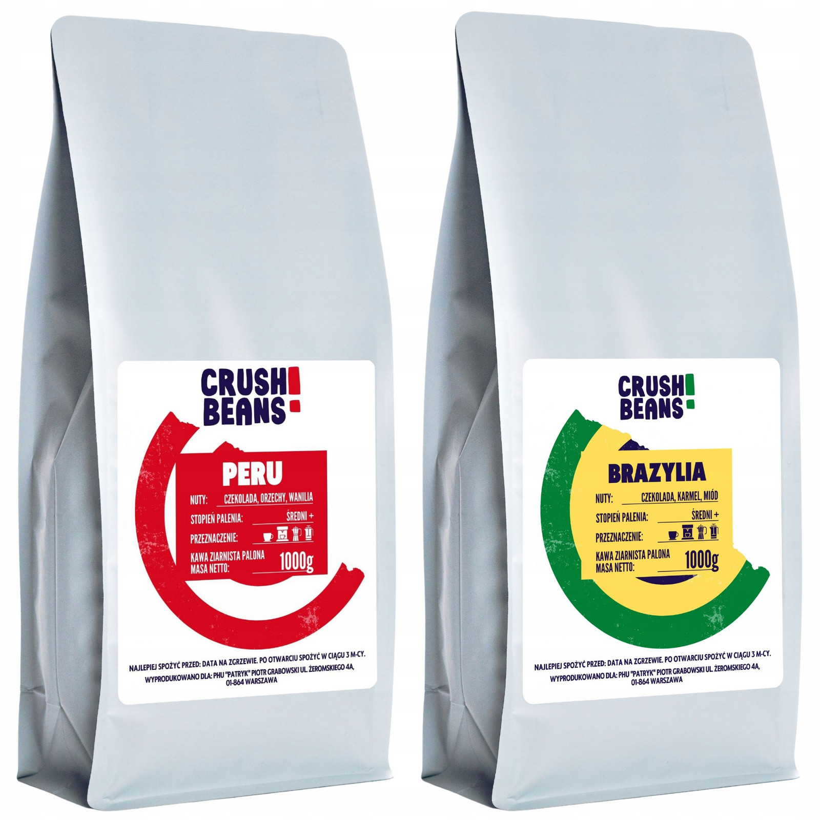 Zrnková káva 100% Arabica 2kg Peru Brazílie