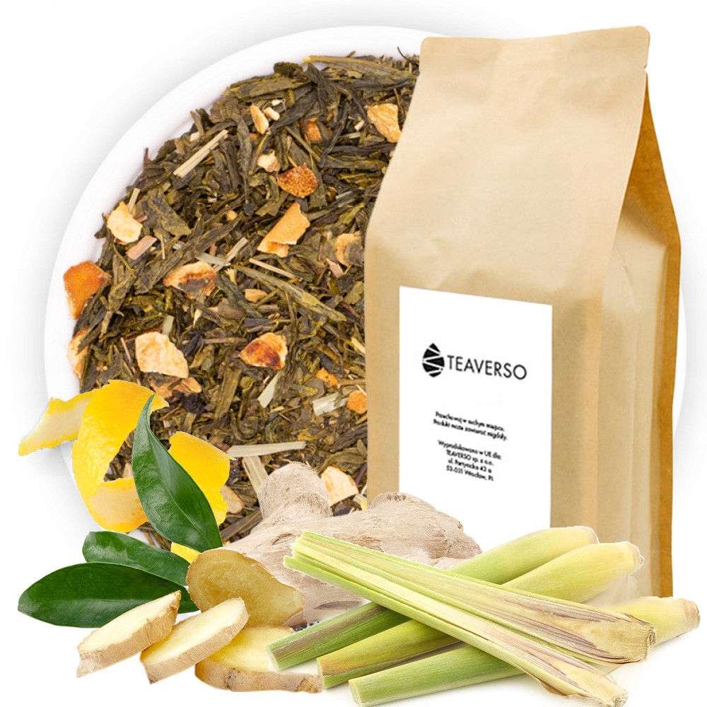 Čaj Zelený Listový Sencha Citron Zázvor Lacerto Teaverso 1KG
