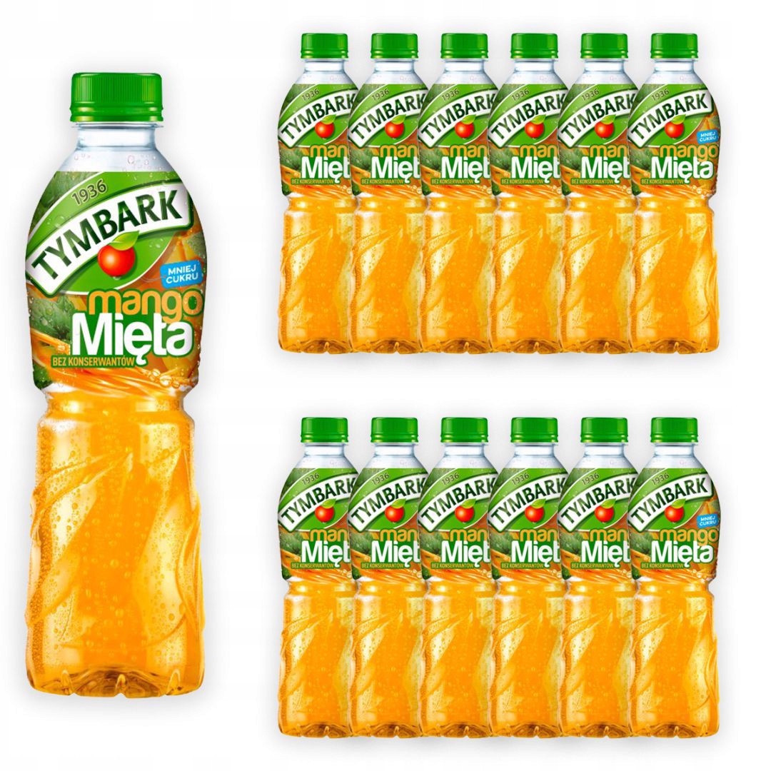 Tymbark Nápoj mango máta 500 ml x 12 kusů