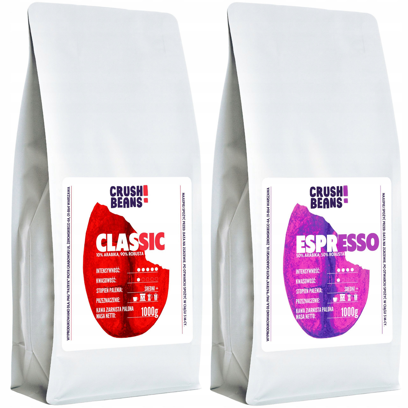 Kávová zrna 2kg Classic+espresso Crush Beans