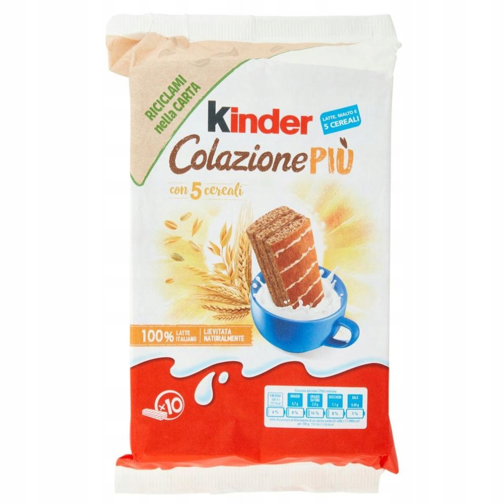 Sada 12 Kusů Piškoty Kinder Colazione Più 290 g |Kinder Ferrero