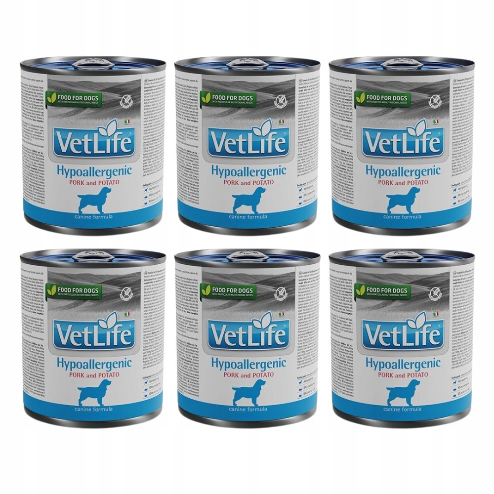 Vlhké krmivo pro psy Farmina Vet Life Hypoallergenic Pork & Potato 6 x 300 g