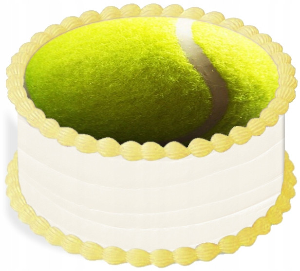oplatek na dort 14 cm Sport Míč Tenis