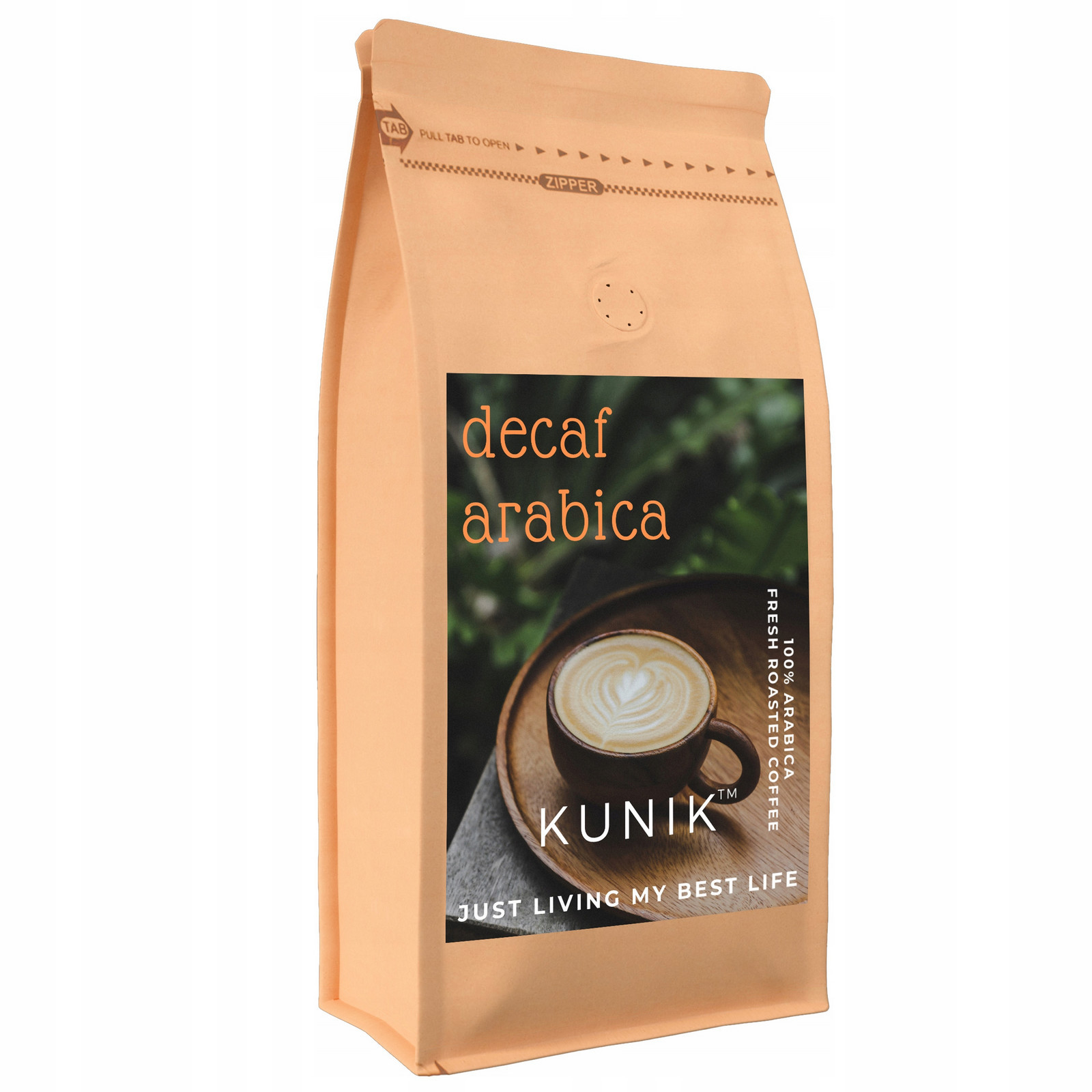 Káva zrnková Bez kofeinu 1kg Decaf 100% Arabica Čerstvě pražená Swis Water