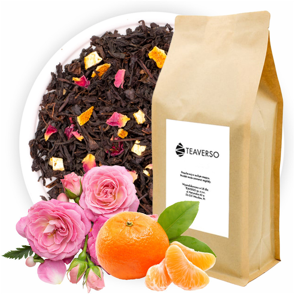 Čaj Černý Listový Španělská Mandarinka Růže Barcelona Teaverso 1KG
