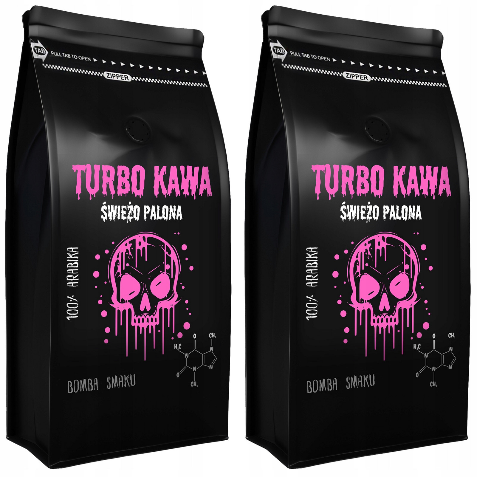 Turbo Káva zrnková Do kávovaru 2x1kg 100% Arabica Bomba Chuti