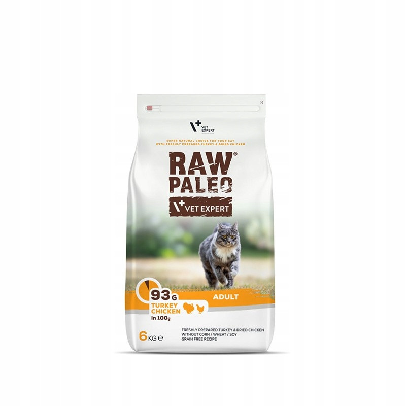 Vetexpert Raw Paleo dospělá kočka 6kg