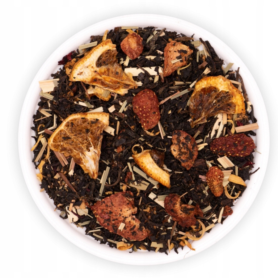 Čaj Černý Listový Jahody Jablko Pomeranč Siena Teaverso 1000G