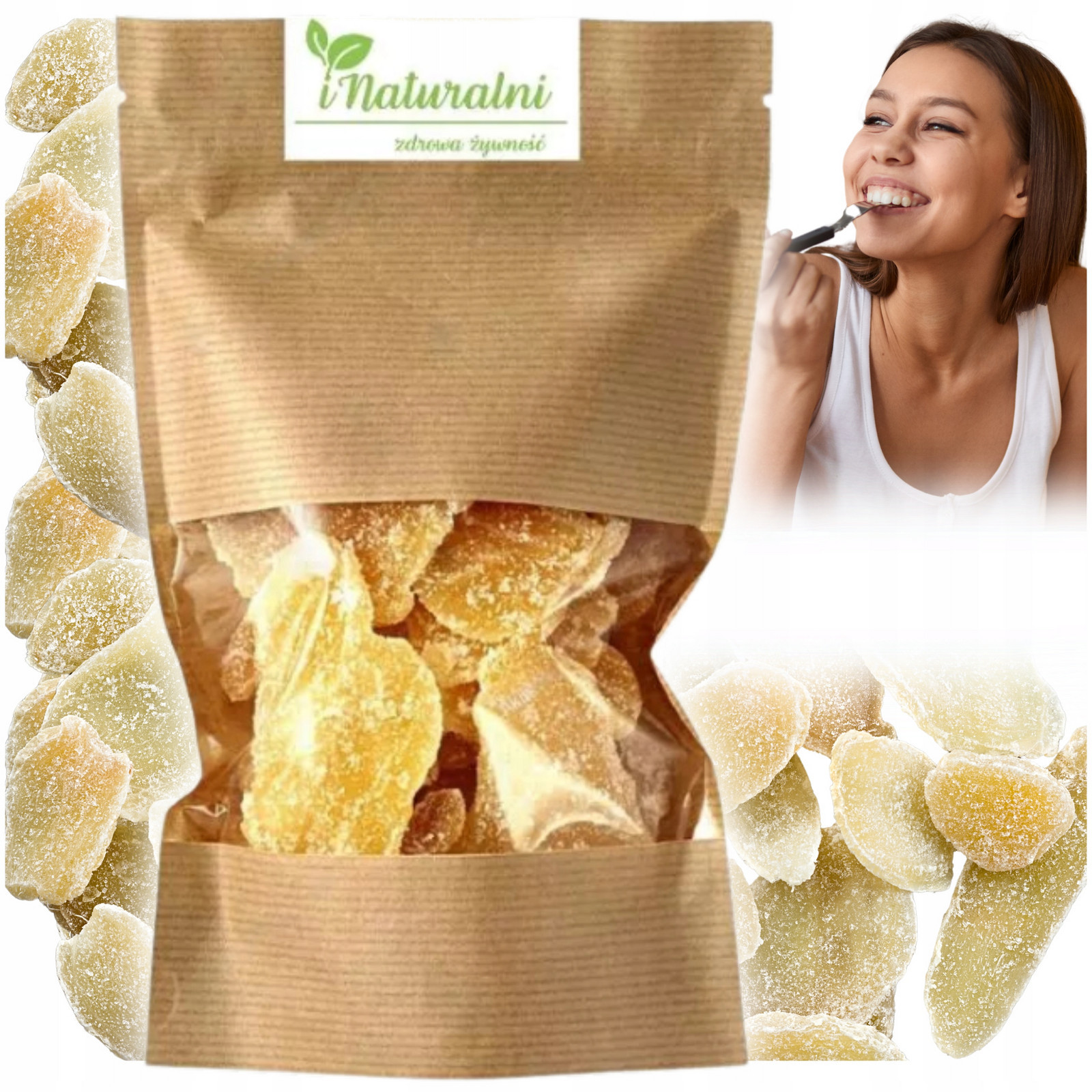 Zázvor Kandovaný 2KG Exotické Velké Plátky