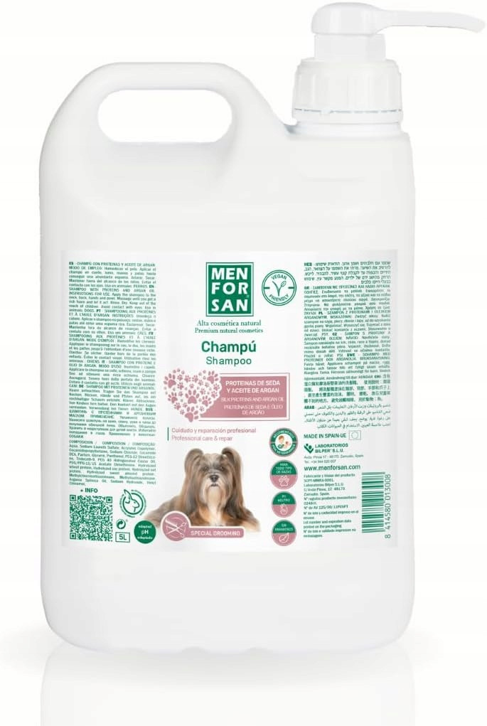 Šampon pro domácí mazlíčky Menforsan 5 L