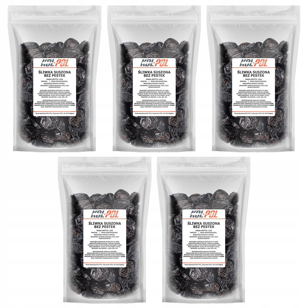 Švestky sušené 5kg Švestka bez pecek vysoká kvalita