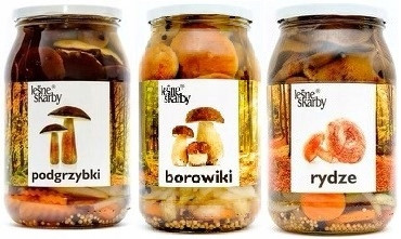 Podhoubí Hříbky Marinované Rize Sada Pl 900ml/800g Leśne Skarby