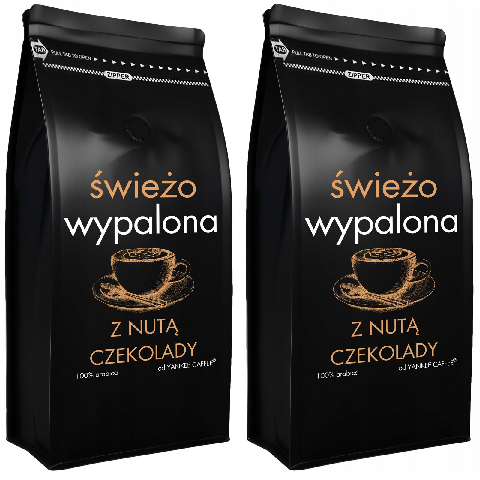 Káva zrnková 2kg Čerstvě Pražená 100% Arabica ochucená Čokoláda (2x1kg)