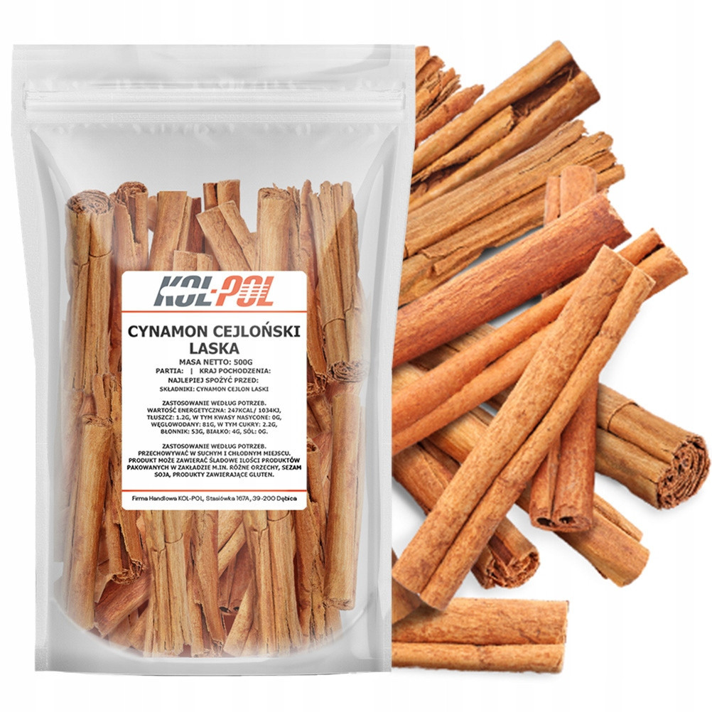 Skořice Cejlonská Holčička 500g Originální Hůlka Skořice kvalita Kol-Pol