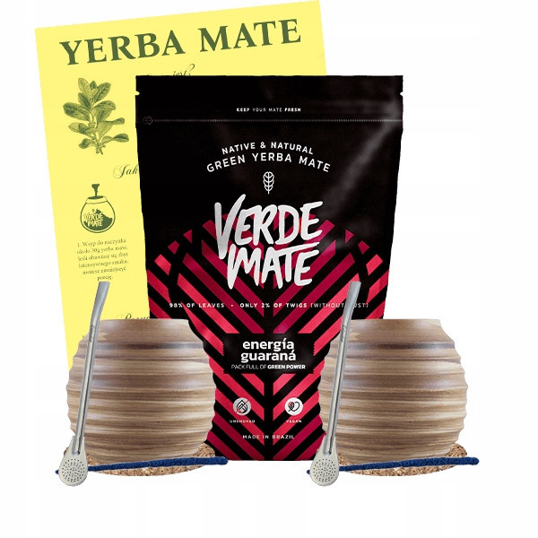 Stavebnice pro dva Yerba Mate Verde Mate Energie Guarana