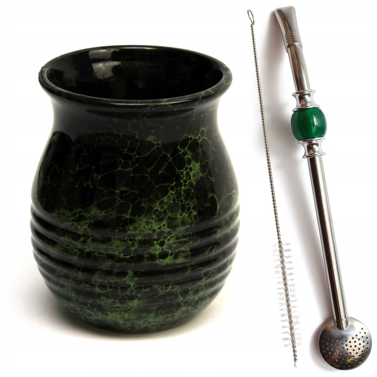 Sada pro Yerba Mate Matero Roches Tykev Bombilla s kamenem Inox