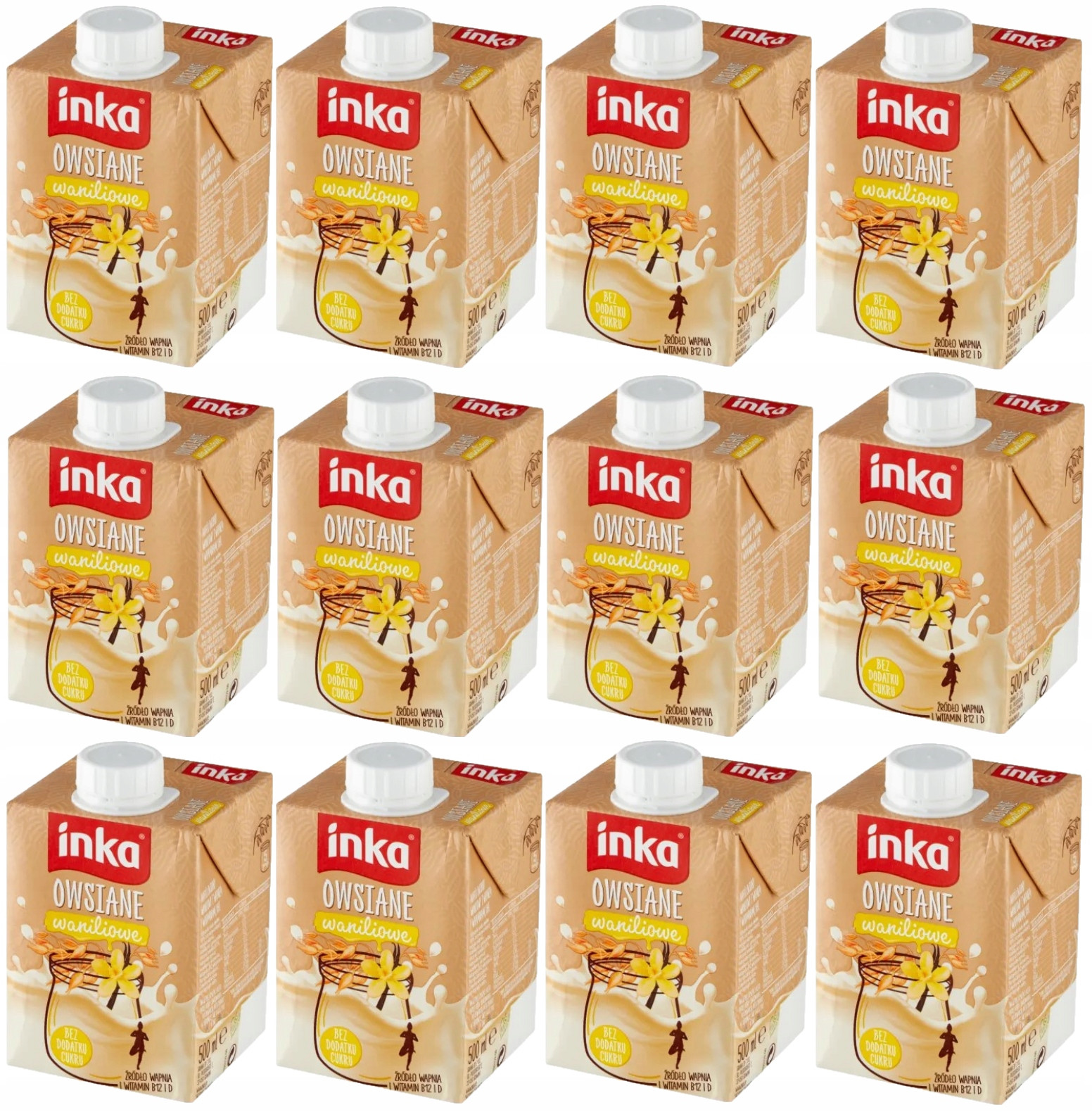 12x Inka Owsiane Vanilkový ovesný nápoj 500ml