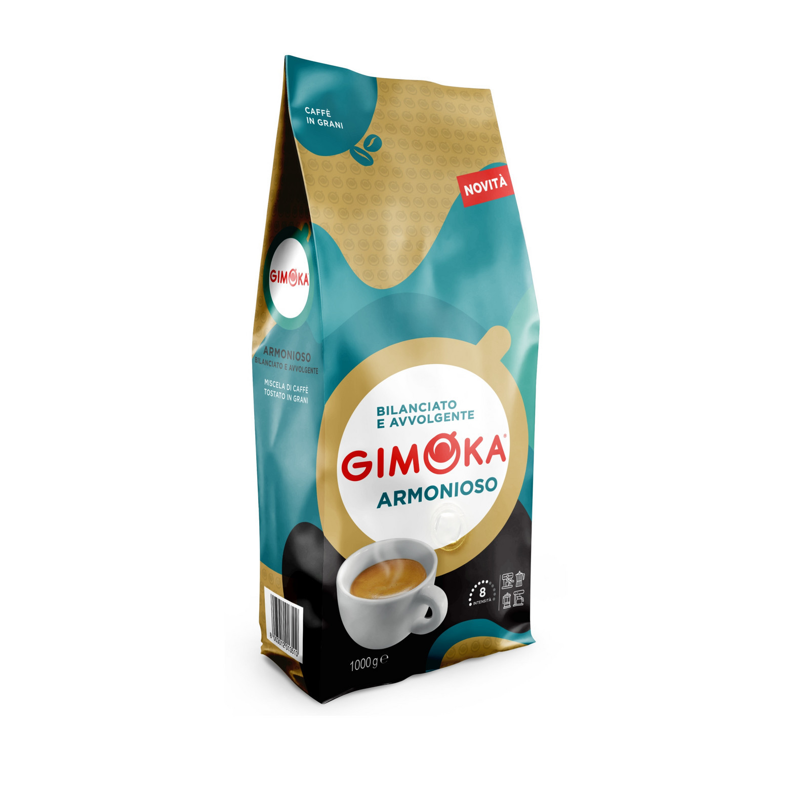 Káva zrnková Arabica Gimoka Káva Zrnková Gimoka Armonioso 1 kg 1000 g
