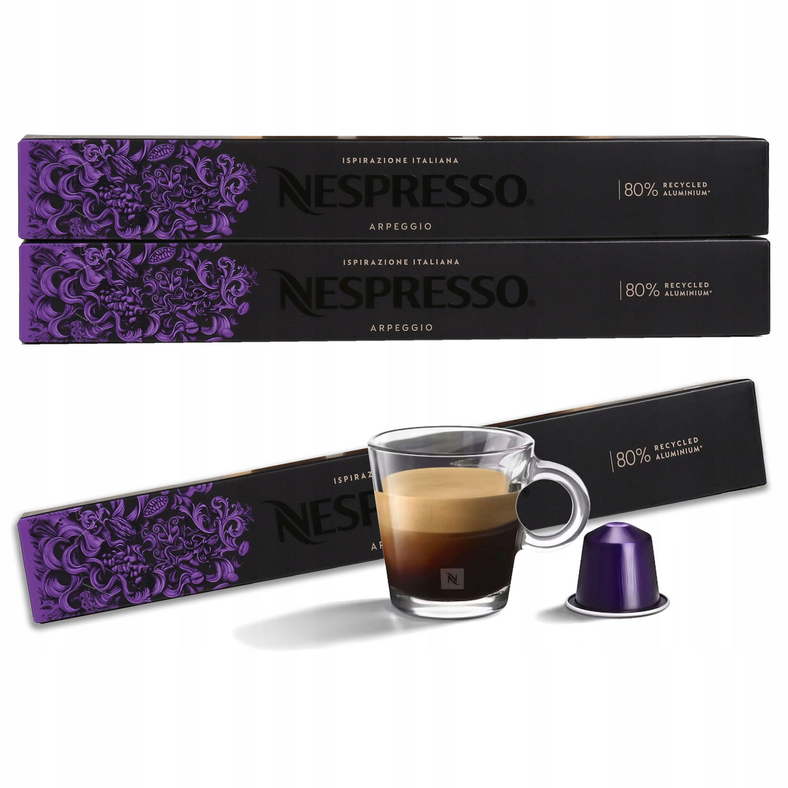Káva v kapslích s příchutí Ispirazione Firenze Arpeggio Nespresso 30 kapslí