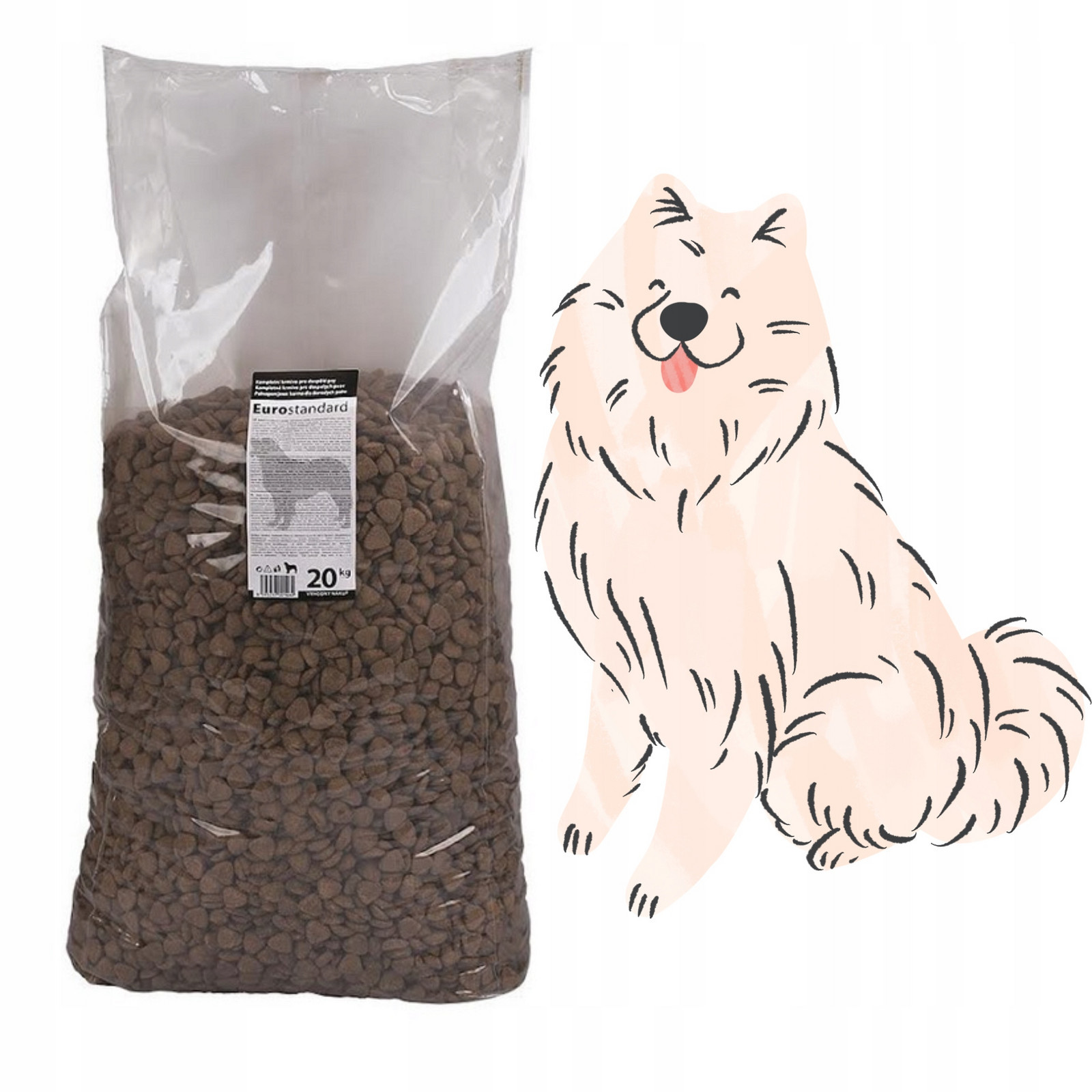 Krmivo pro psa Dibaq Eurostandard Economy 20 kg Suché Krmivo pro psa Dog Food