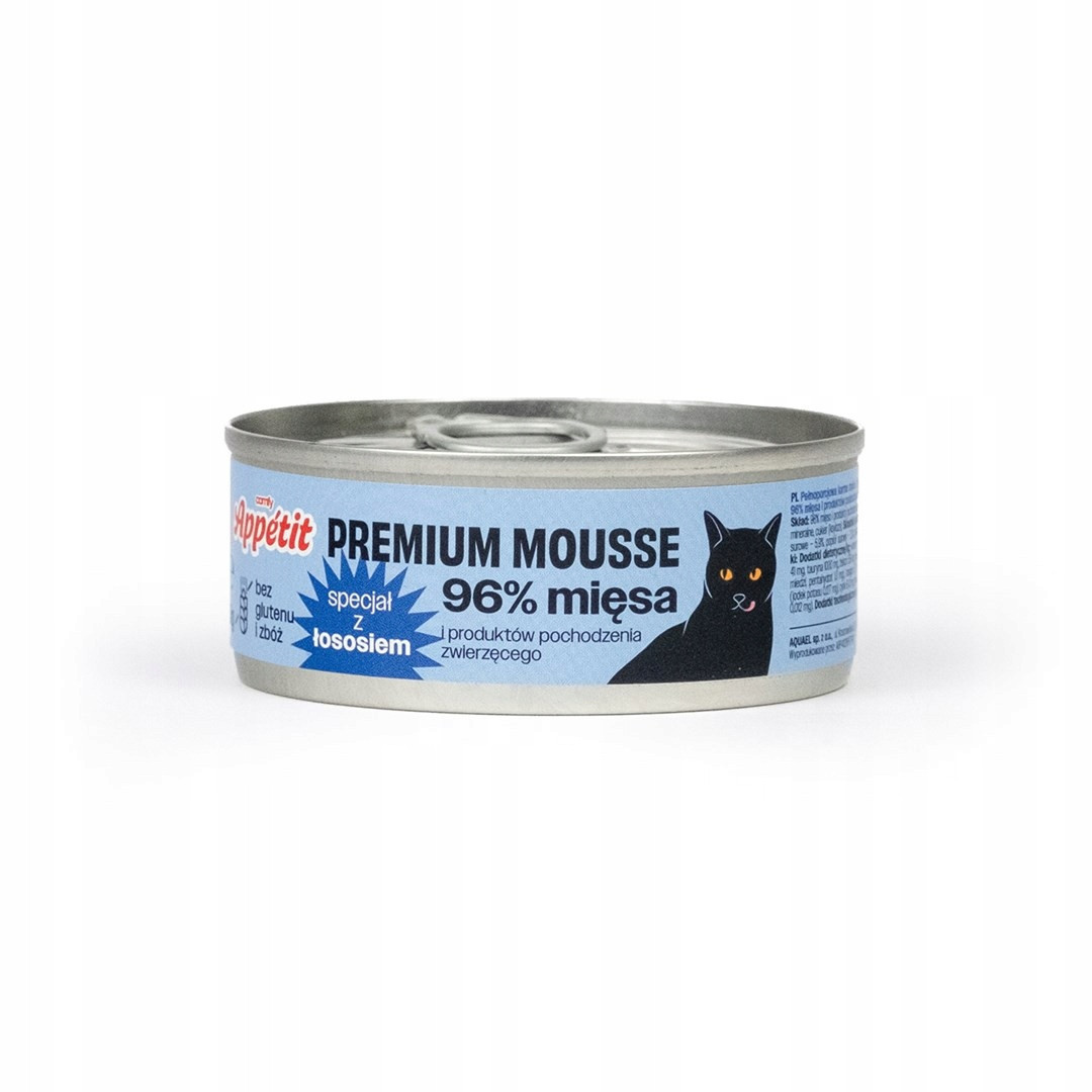 Comfy Appetit, Premium mousse pro dospělé kočky s lososem, 24 x 85 g