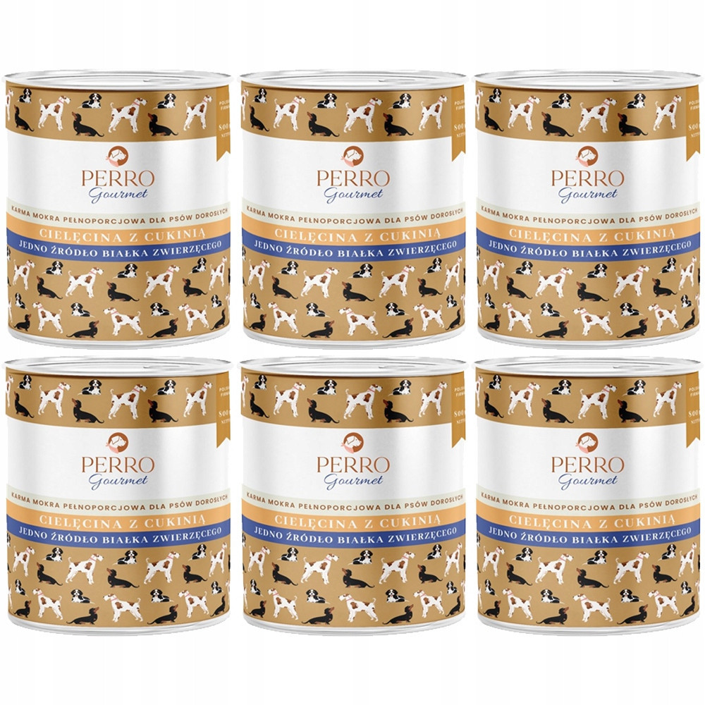 Perro Gourmet Telecí s cuketou pro psa 6x800g