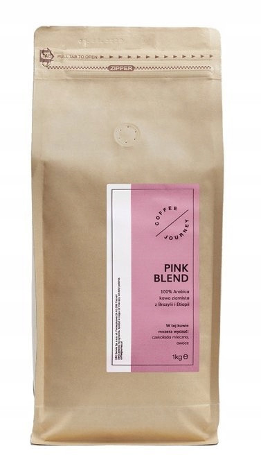 Káva zrnková Coffee Journey Pink Blend 1kg