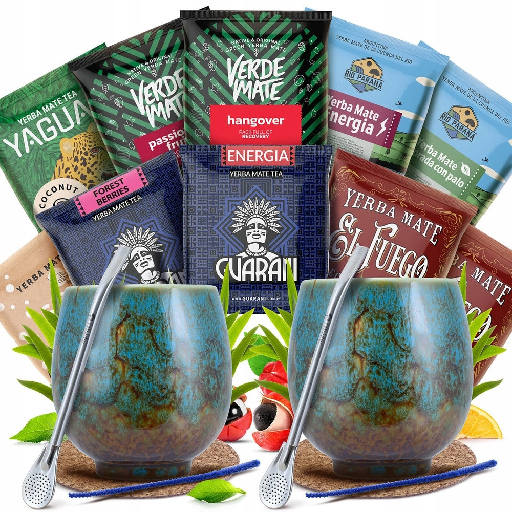 Sada Na Start Yerba Mate Tykev a Bombilla 10x50g Pro Dva