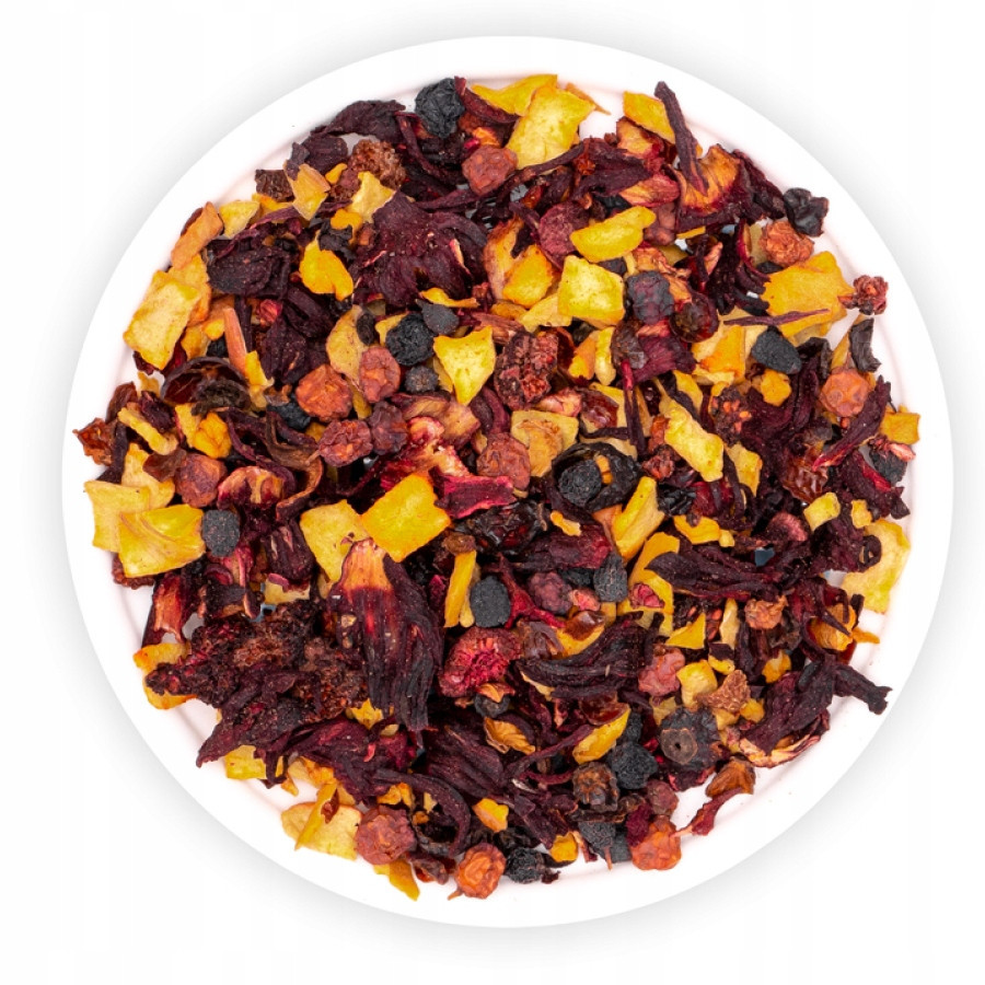 Čaj Ovocný Malinový Rapsodie Ibišek Aronie Růže Frambo Teaverso 1KG