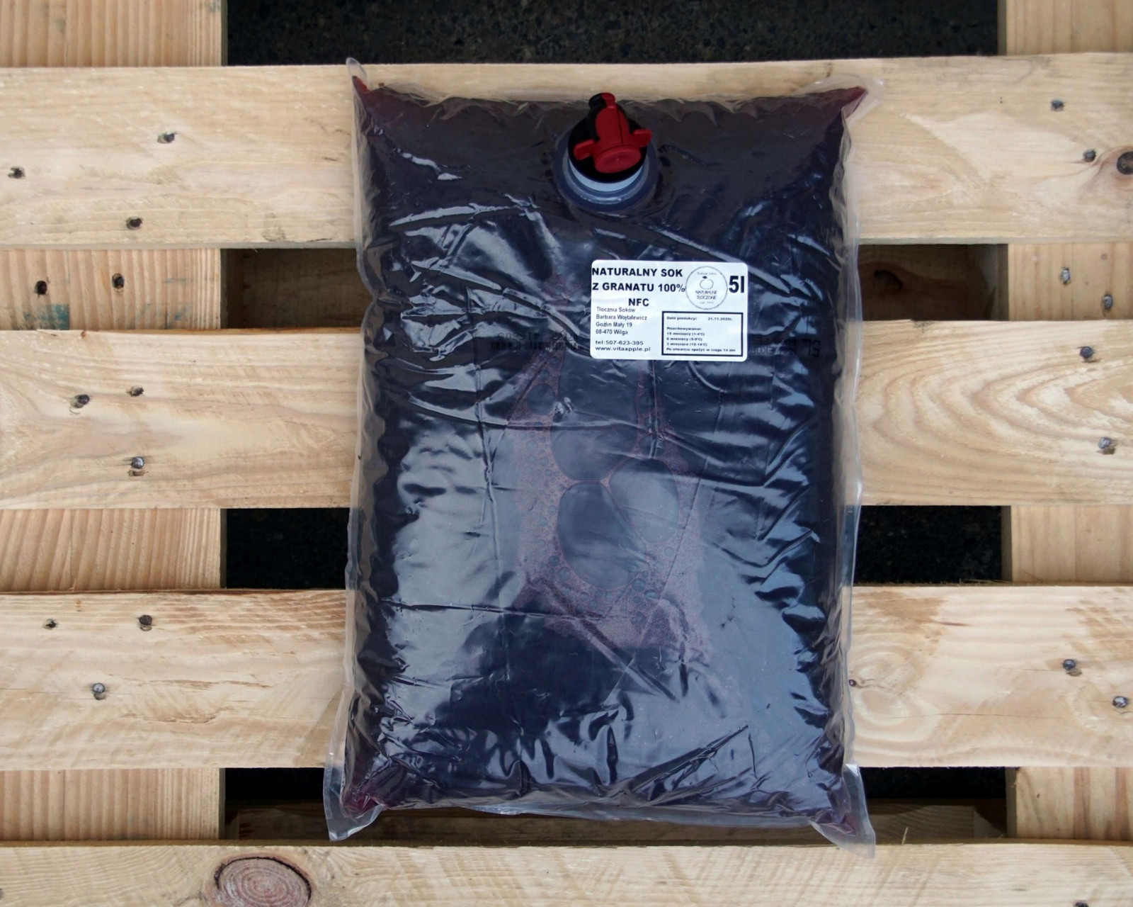 Granátová šťáva 100% 5l (lisovaná, Nfc)