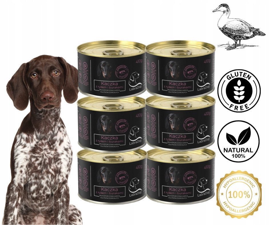 LabraDog Superfood Kachna s červenou řepou a rýží 6x410g
