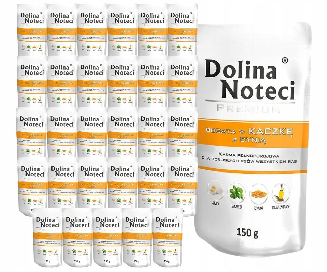 Dolina Noteci Premium vlhké krmivo pro psy bohaté na kachnu s dýní 20x150 g