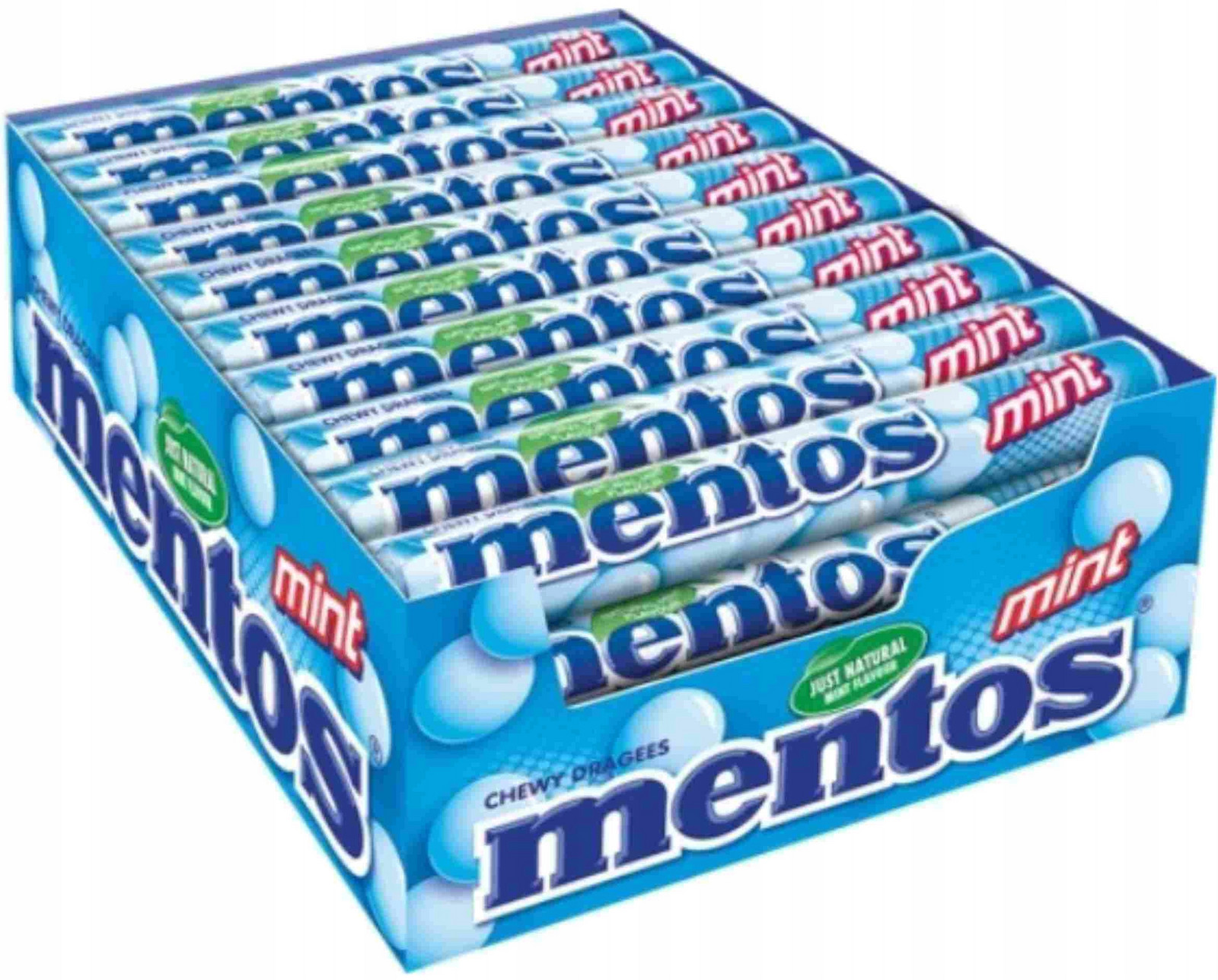 Set 40ks Mentos mint žvýkačka žvýkací bonbóny s mátovou příchutí 38 g
