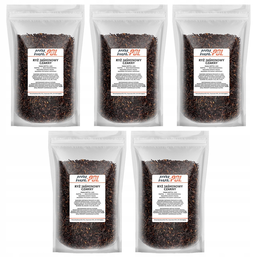 Rýže Černá Jasmínová 5kg Přírodní vysoká kvalita