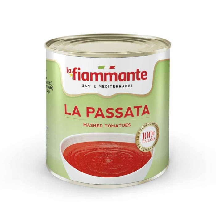 Sada 6 kusů Passata La Fiammante 2,5 Kg Rajčatové pyré 100% italské