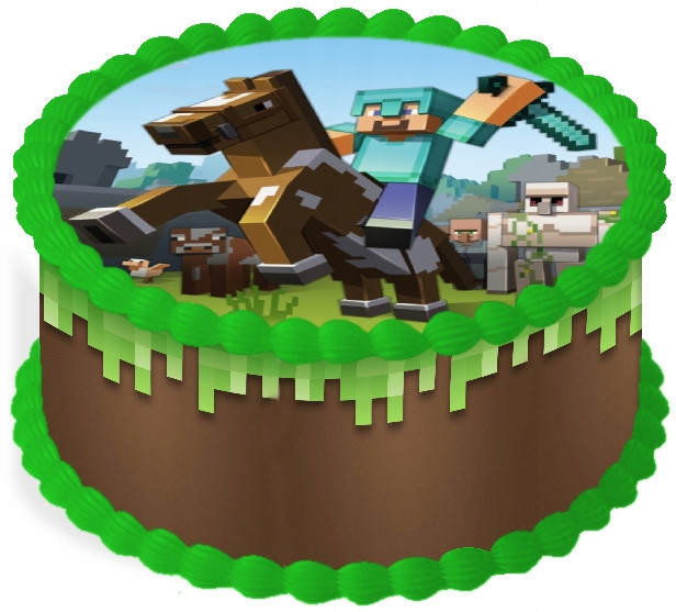 oplatek na dort 14 cm Pixely Hra Narozeniny