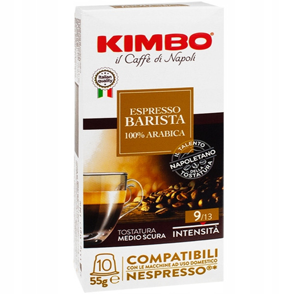 100 ks Káva kapsle Nespresso Kimbo Barista 100% Arabica Dárek