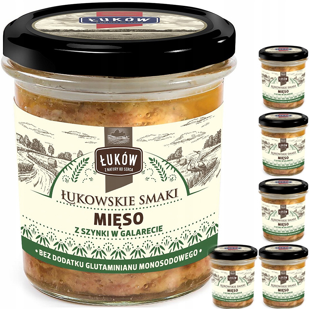 Maso ze šunky v želé 300g Łuków dóza x6