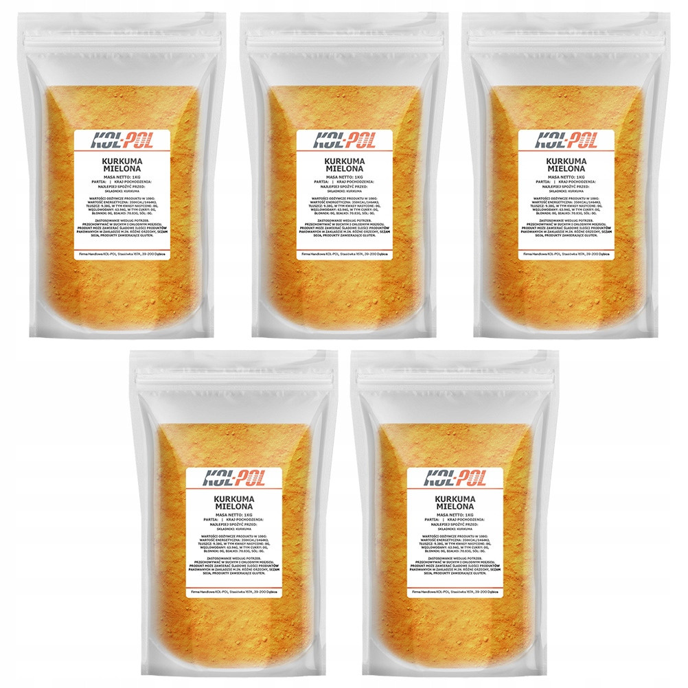 Kurkuma Mielona 5kg Přírodní vysoká kvalita
