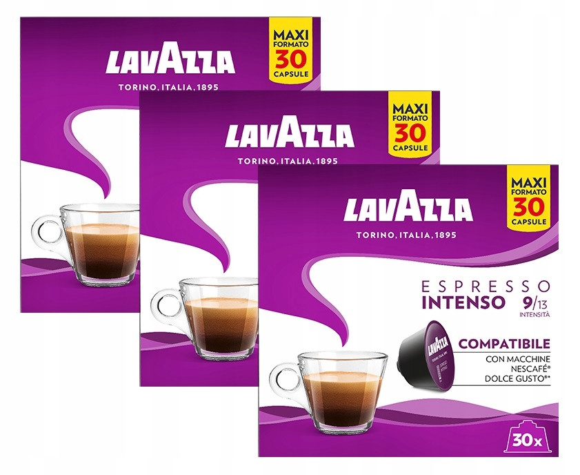 Kapsle Lavazza Espresso Intenso kompatibilní s Dolce Gusto 90 kusů