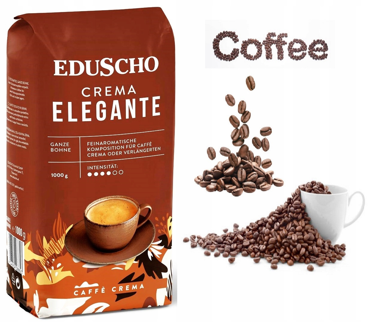 Káva Zrnková Eduscho Crema Elegante 1kg Rakousko Premium Káva