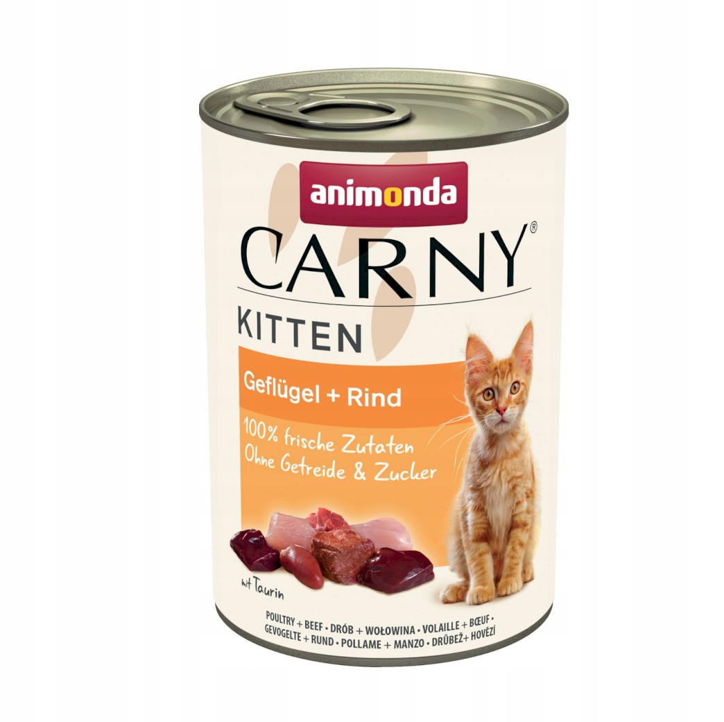 Animonda Carny Kitten Hovězí Drůbež 12x400g Hypoalergenní pro koťata