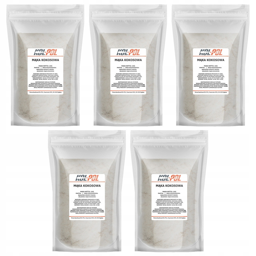 Kokosová mouka 5kg Přírodní z kokosu kvalita