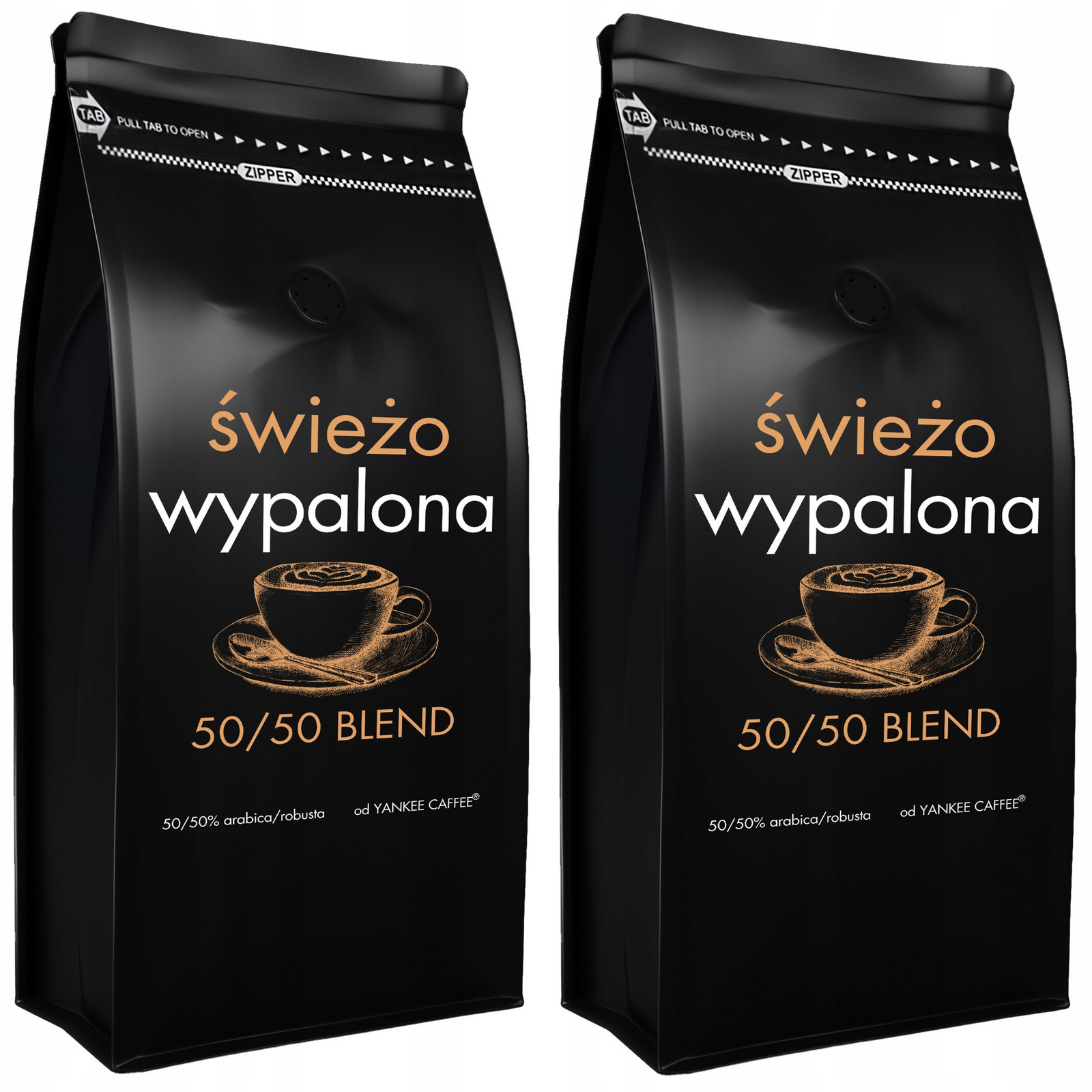 Káva zrnková 2kg Čerstvě Pražená Arabica Robusta (2x1kg) Do kávovaru